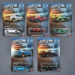 2025 Hot Wheels Silver Series Hybrid Speed Set of 5 Porsche Acura BMW Lambo FSC